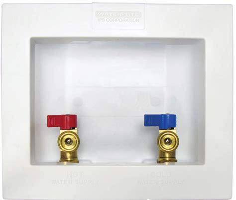 ips metal washing machine box|water tite outlet box.